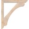 Ekena Millwork Legacy Slat Smooth Bracket w/ Offset Brace, Douglas Fir, 5 1/2"W x 40"D x 44"H BKT0604X40X44LEC06SDF - alternate 2